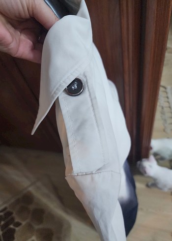 ipekyol & Kadın Beyaz Uzun Pamuk Trençkot - Görsel 7