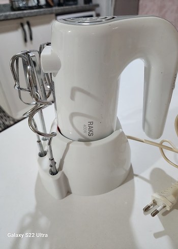 Beyaz ve Gri El Mikseri RAKS hamur çırpıcı ve mikser - Görsel 5