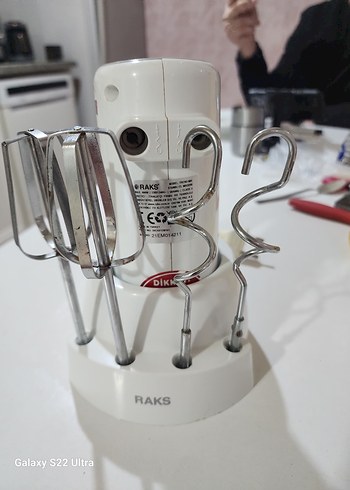 Beyaz ve Gri El Mikseri RAKS hamur çırpıcı ve mikser - Görsel 6