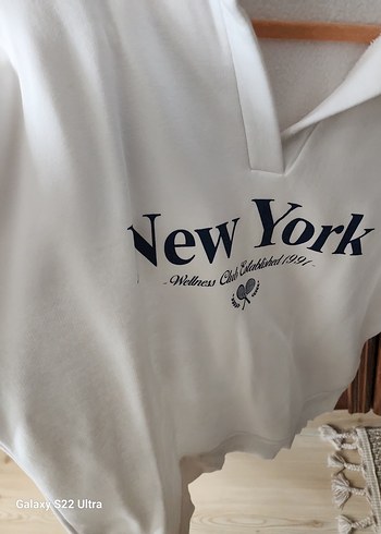 Beyaz Fermuarlı Kadın Sweatshirt - Görsel 4