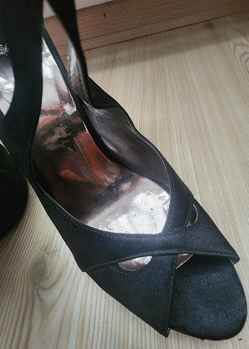 Diğer Siyah Kadın Stiletto Topuklu Gece Ayakkabısı