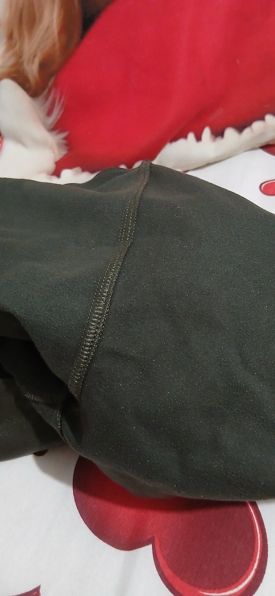 Kadın askeri yeşilin koyusu Deri Biker tayt - Görsel 5