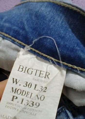 Düğmeli Gri Mavi Kadın Midi Kot Pantolon - Görsel 3