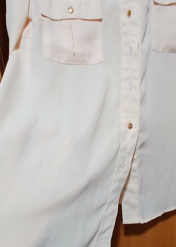 Düğmeli kavun içi  Kadın Gömlek - Görsel 2