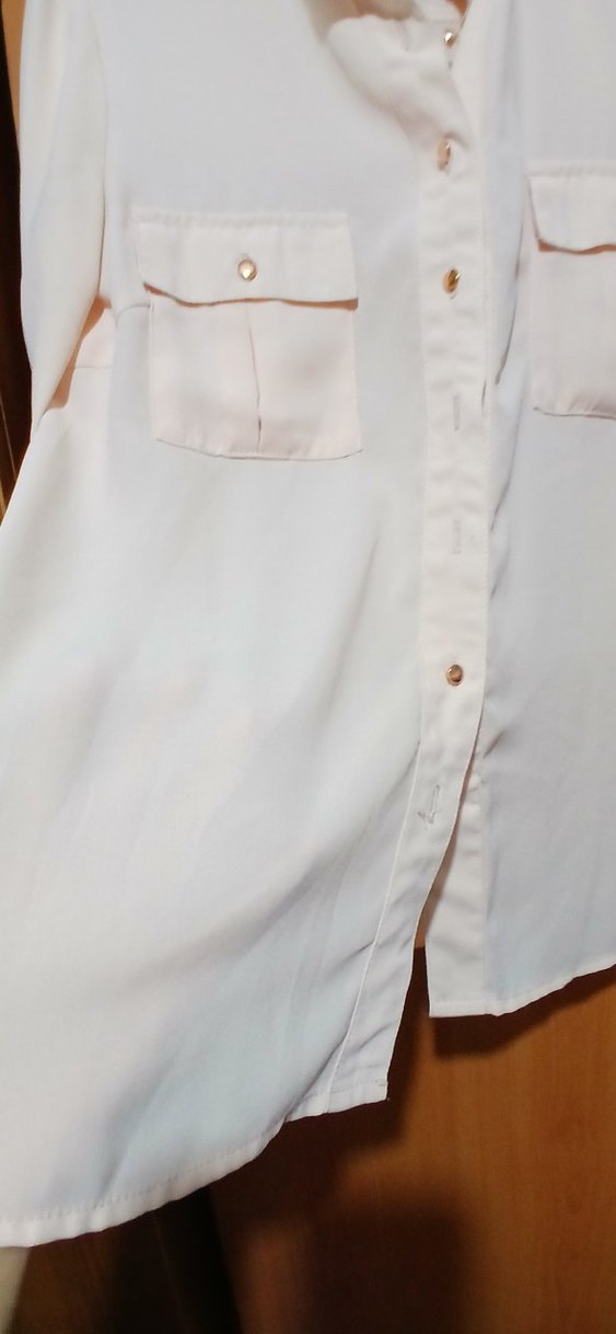 Düğmeli kavun içi  Kadın Gömlek - Görsel 2