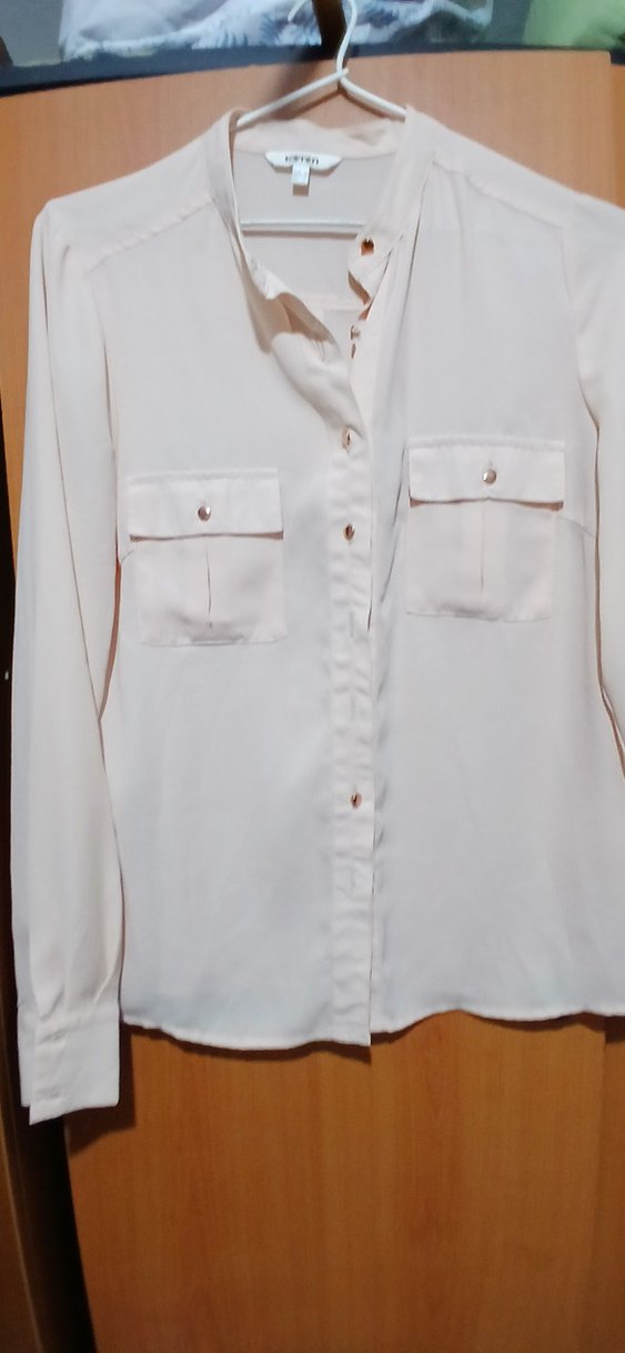 Düğmeli kavun içi  Kadın Gömlek - Görsel 5