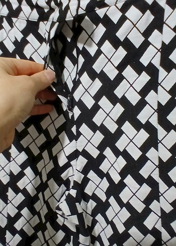 Kadın Beyaz Pilili Kumaş Pantolon - Görsel 4