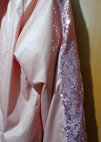 BAYAN  Pembe Fermuarlı Yağmurluk - Görsel 4