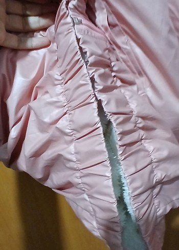 BAYAN  Pembe Fermuarlı Yağmurluk - Görsel 3