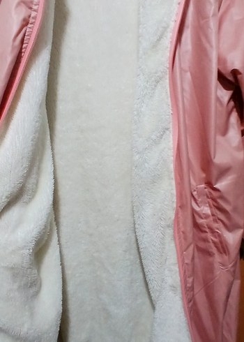 BAYAN  Pembe Fermuarlı Yağmurluk - Görsel 9