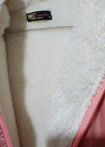 BAYAN  Pembe Fermuarlı Yağmurluk - Görsel 5