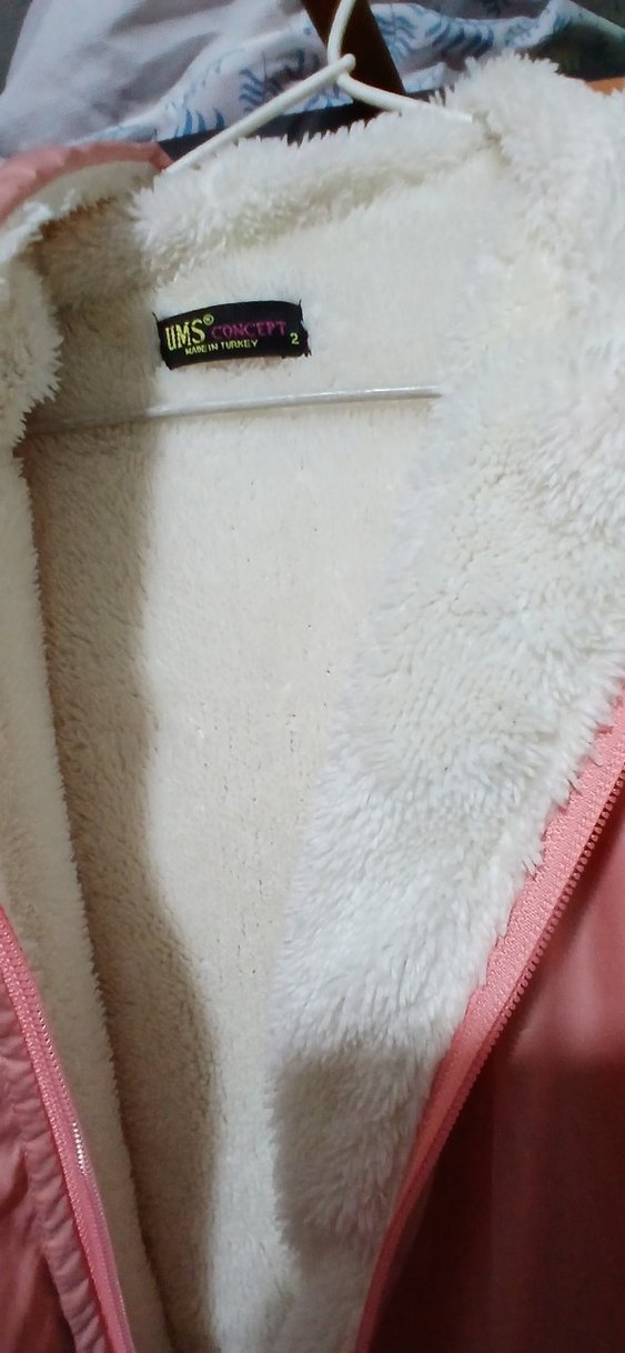 BAYAN  Pembe Fermuarlı Yağmurluk - Görsel 5