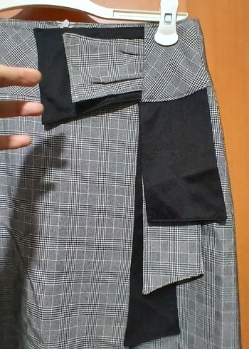 Gri Drapeli Uzun Eteği - Görsel 7