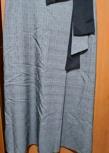 Gri Drapeli Uzun Eteği - Görsel 3