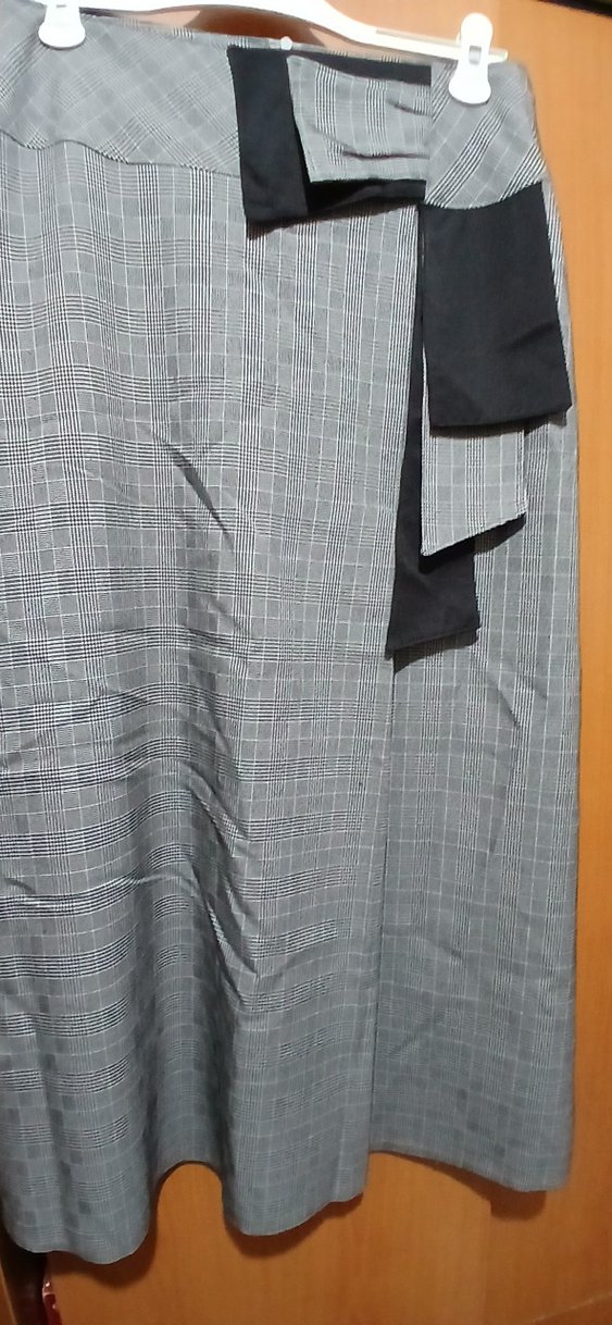 Gri Drapeli Uzun Eteği - Görsel 2