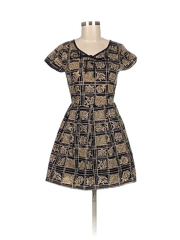 Vintage Love Kısa Elbise %70 İndirimli.