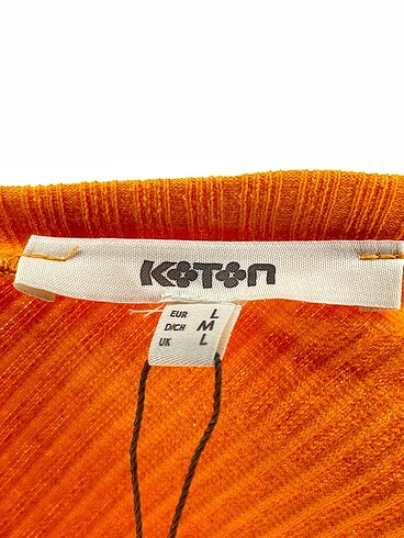 l Beden turuncu Renk Koton Bluz %70 İndirimli.