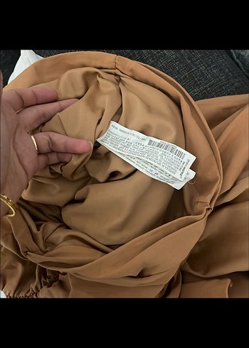 Zara Vatkalı Drapeli Mini Elbise - Görsel 3