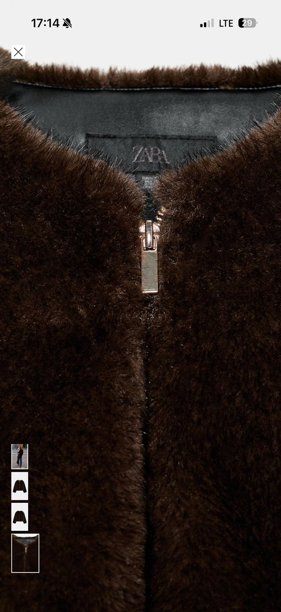 Zara Peluş Mont - Görsel 3