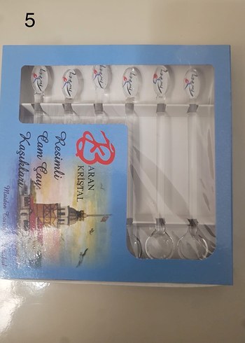 Resimli Cam Çay Kaşıkları - Görsel 4