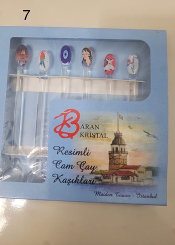 Resimli Cam Çay Kaşıkları - Görsel 2