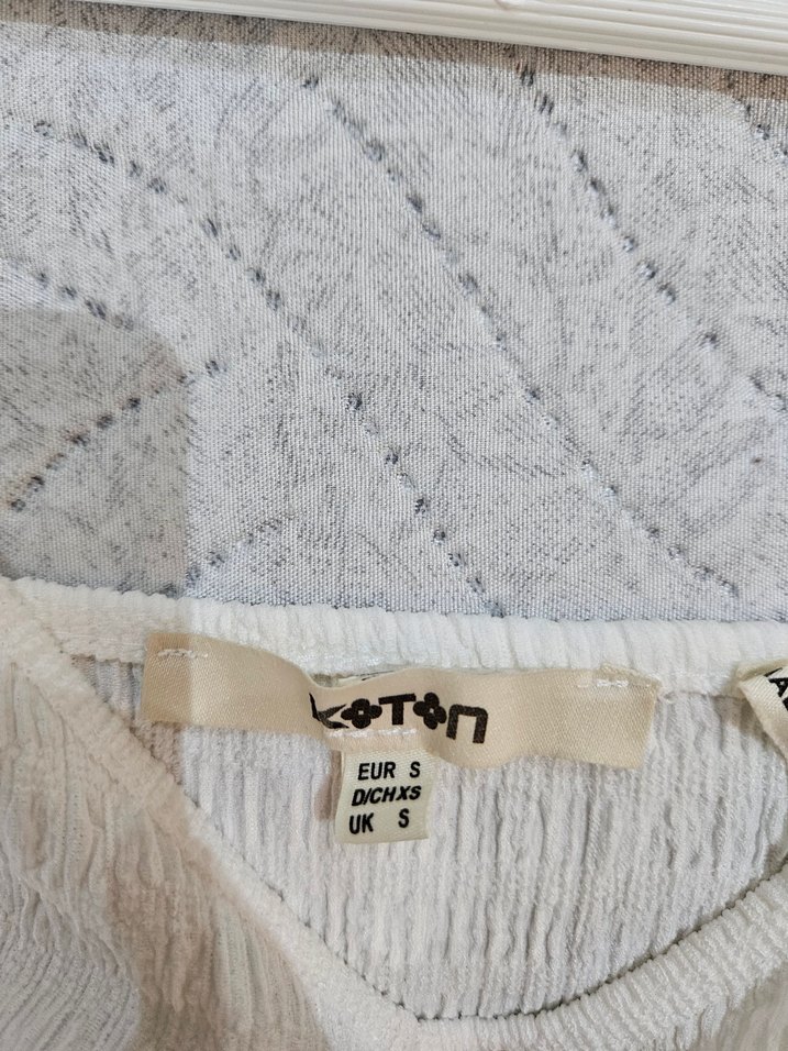 Kadın Beyaz Uzun Keten Elbise - Görsel 3