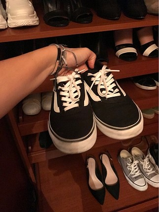 Vans siyah spor ayakkabi