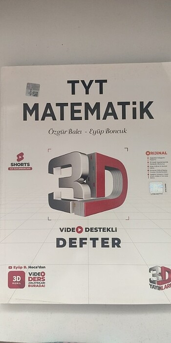 3d Yayınları Tyt Matematik Video Destekli Defter