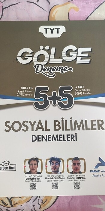 Tyt Sosyal Gölge Deneme Paraf Yayınları 