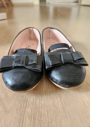 Kız Çocuk Siyah Fiyonk Detaylı Babet - Görsel 3