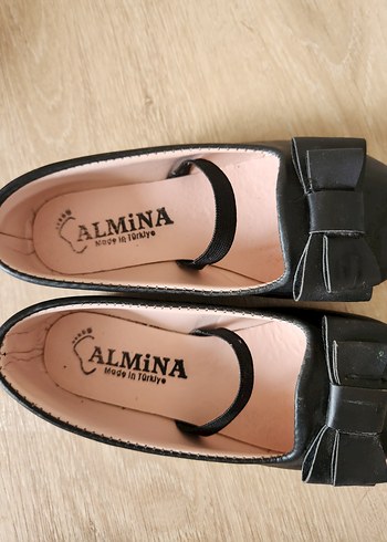 Kız Çocuk Siyah Fiyonk Detaylı Babet - Görsel 5