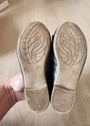 Kız Çocuk Siyah Fiyonk Detaylı Babet - Görsel 4