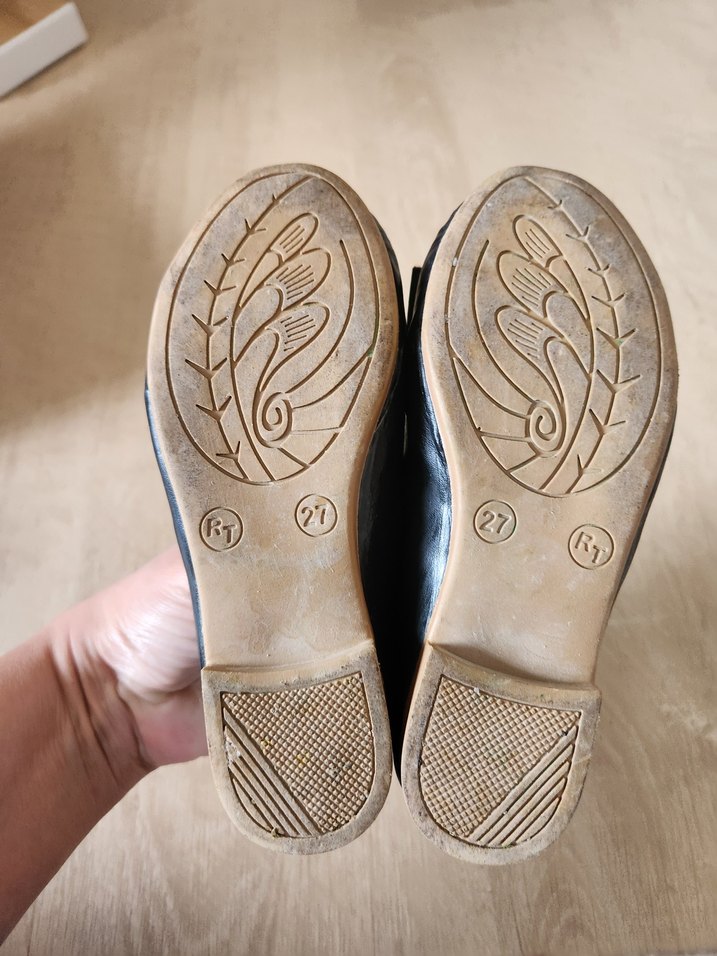 Kız Çocuk Siyah Fiyonk Detaylı Babet - Görsel 4