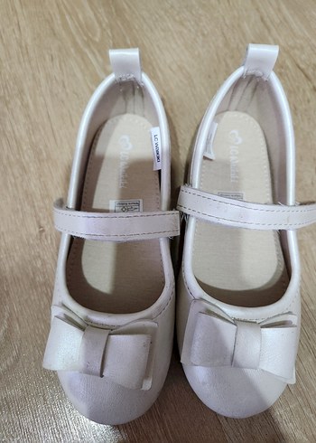 Kız Çocuk Beyaz Fiyonk Detaylı Babet - Görsel 2