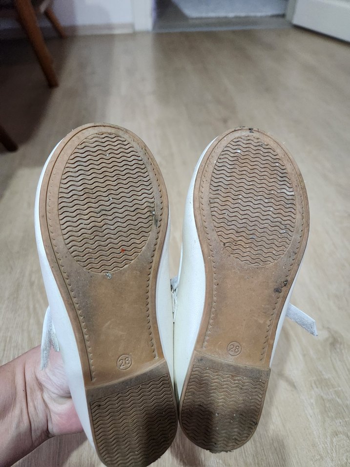 Kız Çocuk Beyaz Fiyonk Detaylı Babet - Görsel 5