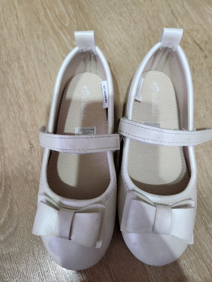 Kız Çocuk Beyaz Fiyonk Detaylı Babet - Görsel 2