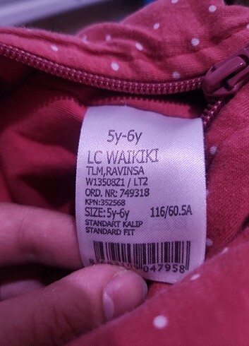 5 Yaş Beden pembe Renk Lcw Uyku tulumu 