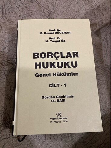 Borçlar hukuku genel hükümler cilt 1 oğuzman