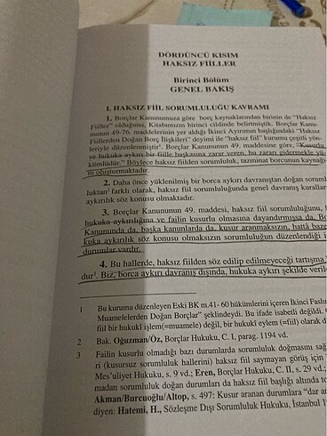  Borçlar hukuku genel hükümler
