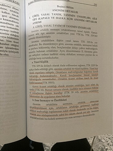 Beden Renk Şirketler hukuku ortaklıklar hukuku
