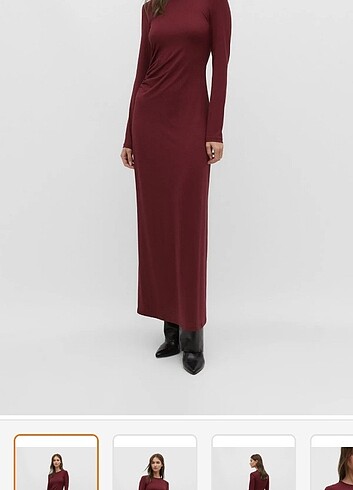 Stradivarius Büzgülü Elbise