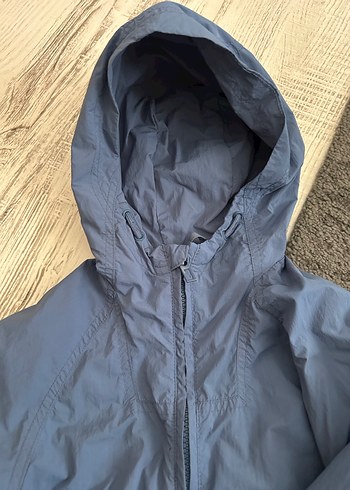 Zara Kapüşonlu Erkek Çocuk Mavi Mont - Görsel 5