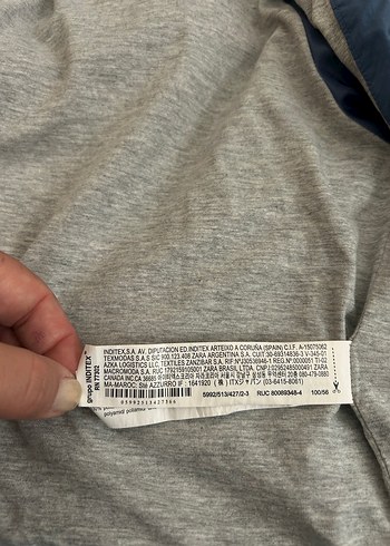 Zara Kapüşonlu Erkek Çocuk Mavi Mont - Görsel 7