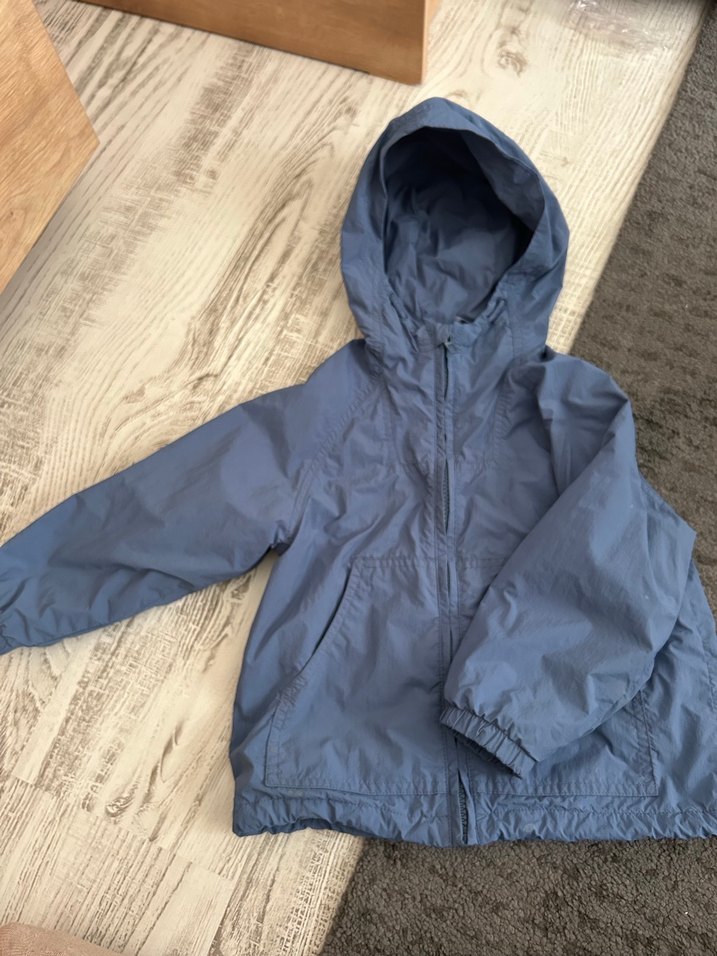 Zara Kapüşonlu Erkek Çocuk Mavi Mont - Görsel 2