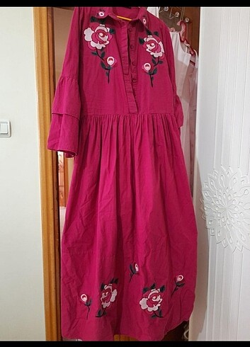 Diğer Eminelif butik nakışlı işlemeli elbise