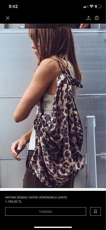 Zara leopar çanta