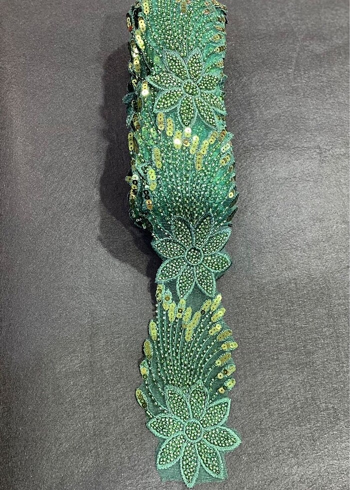 Boncuklu dantel - Görsel 4