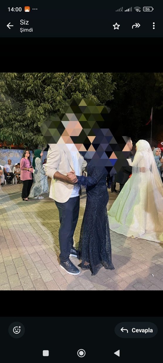 UzunLacivert abiye - Görsel 3