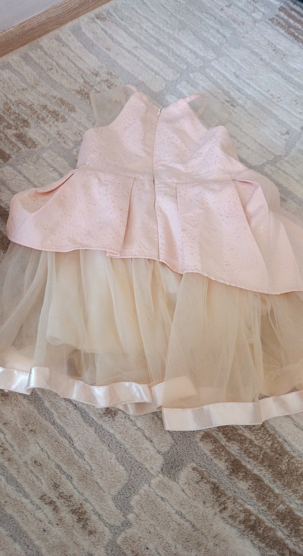 Klasik Zarif Pembe Kız Çocuk Elbisesi - Görsel 3