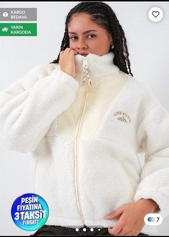 Yumuşak Kürklü Kadın Ceket - Görsel 4